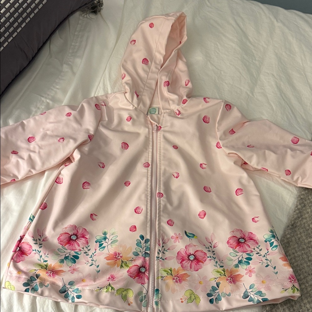 Little Me 24 m Floral Pink Girls Jacket Rain coat
